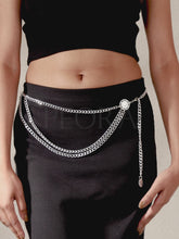 Trendy Modern Elegance Belly Chain - Silver