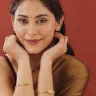 Minimalistic Traditional Floral Bangle