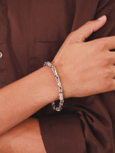 Trendy Stainless Steel Wristband - Silver