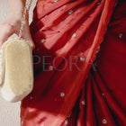 Classic Stone Embellished Clutch - Gold