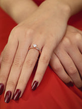 Classic Rose Gold 925 CZ Promise Ring