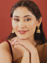 Beautifully Embellished Pearl Jhumkas