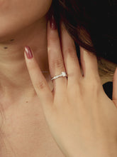 Classic Silver-Plated 925 CZ Promise Ring