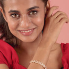 Contemporary Criss-Cross Kada Bracelet