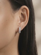 Rhodium Plated CZ Festive Earrings