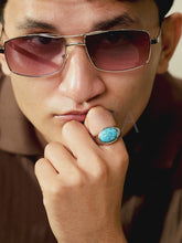 Vintage Turquoise Signet Ring