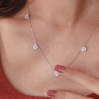 Dazzling Simplicity Chain Pendant - Silver