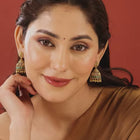 Chic Crystal Clear Kundan Jhumka Earrings