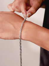 Black Steel Bracelets Modern Classic Men - Silver