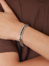 Men’s Dual Tone Steel Link Bracelet