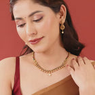 Temple Bloom Faux Kundan Necklace Set
