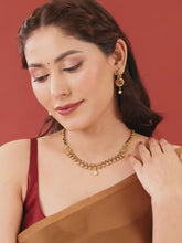 Temple Bloom Faux Kundan Necklace Set