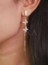 Lustrous Butterfly CZ Drops Earrings