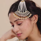 Timeless Kundan and Pearl Paso - White