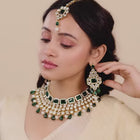 Choker Set with Crystal – Sparkling Ethnic Jewellery | Peora