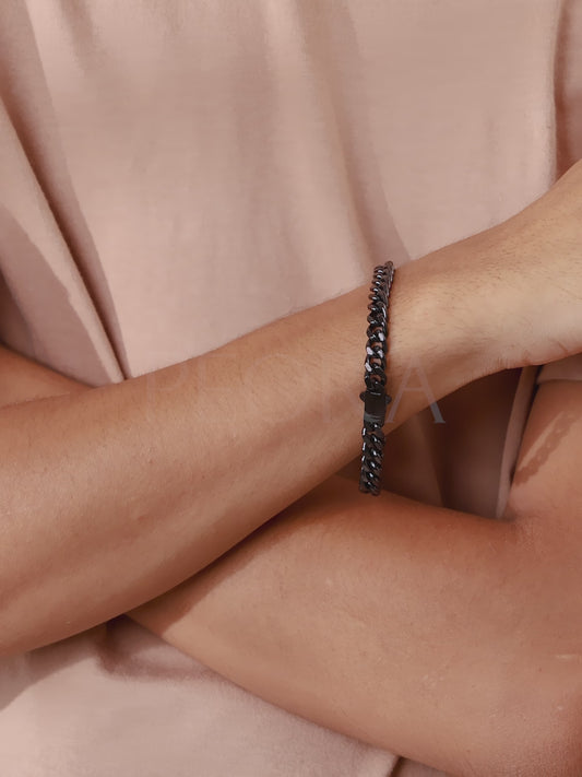 Bold Stainless Steel Bracelets for Men - Black