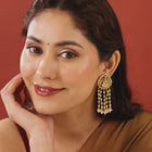 Divine Goddess Laxmi Tassel Earrings