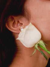 Chic Geometry Pearl Triangle Earrings