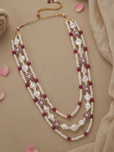 Gold Plated Pearl Heirloom Groom Necklace Rani Pink