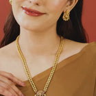 Traditional Temple Pendant Necklace Set