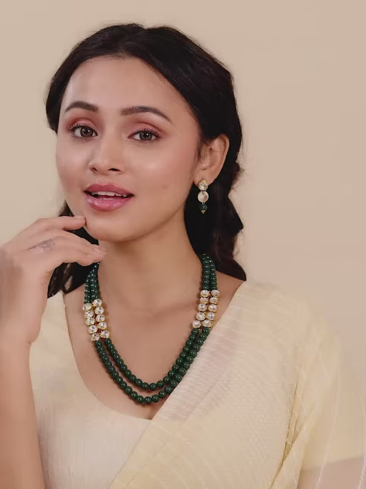 Pearl Stone Necklace by Peora | Elegant Fashion Jewellery for Women

