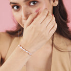 Oval Whisper & Zirconia Charm Bracelet