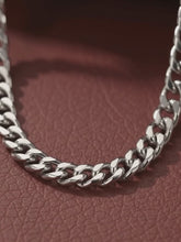 Peora Classic Silver Men's Chain Necklace