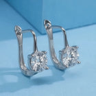 Rhodium Plated CZ Regal Earrings