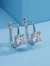 Rhodium Plated CZ Regal Earrings