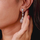 Radiant Dreamy Lunar Drop Earrings
