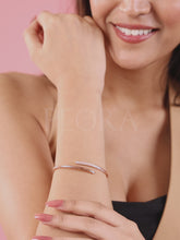 Whisper Curve Zirconia Wrap Kada Bracelet