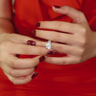 Silver Glow with CZ Charm Rings
