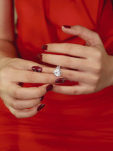 Silver Glow with CZ Charm Rings