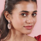 Sparkling Spiral Drop Earrings