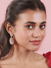 Sparkling Spiral Drop Earrings