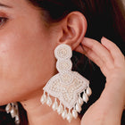 Graceful Pearl Dangle Earrings
