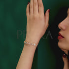 Floral Grace Crystal & Zirconia Bracelet