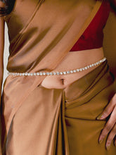 Regal Charm Kundan Studded Waist Belt - White