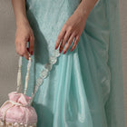 Bling Bliss Sequin-Infused Potli Bag - Pink