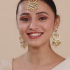 Graceful Chandbali Kundan Maangtikka