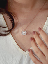 Seashell CZ & Pearls Chic Pendant Set