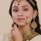 Royal Regalia Jodha Akbar Bridal Set - Champagne Green