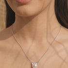 Peora Ivory Pearl Necklace - Silver
