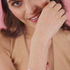 Modern Linear Segment Kada Bracelet - Rose Gold