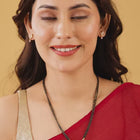 Dainty Shine Mangalsutra Earrings Set