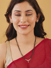 Dainty Shine Mangalsutra Earrings Set