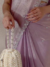 Sparkling Accent Bridal Glam Potli Bag - White