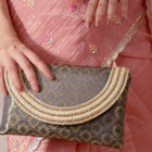 Twilight Gleam Foldover Clutch - Blue